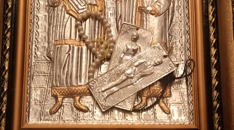 Greece Religious Icon Stock Footage 65658659