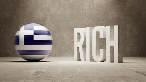 Greece. Rich Concept. Stock Illustration