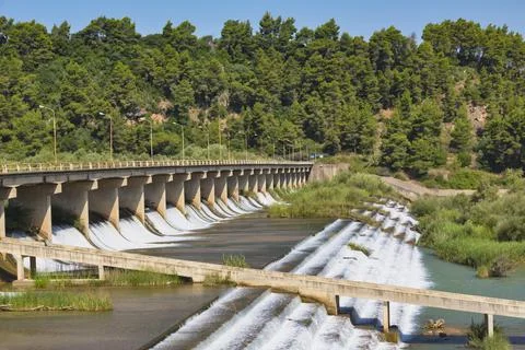 Greece. River Alfios. Foto stock