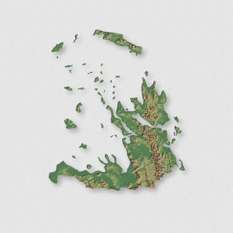 Greece Rotating 3D Relief Map Seamless Loop, Alpha Channel 4K 스톡 동영상 340717122