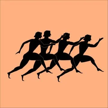 Greece runers Stock Illustration