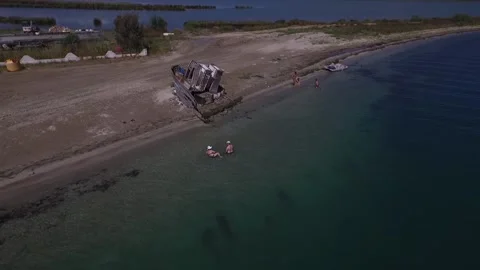 Greece Shipwreck Stock Footage 167804372