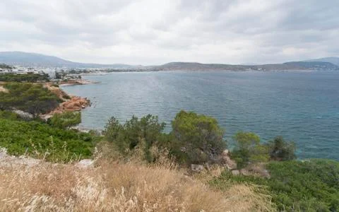 Greece shore Stock Photos