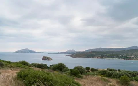 Greece shore Stock Photos