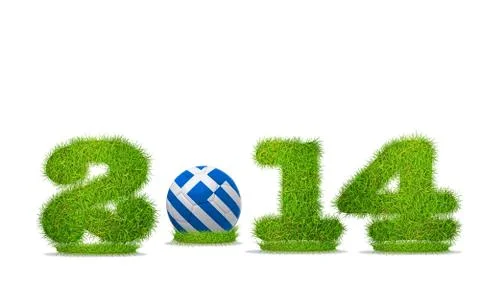 Greece soccer 2014. Stock Illustration