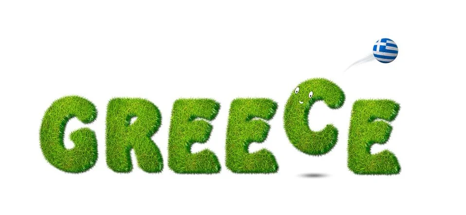 Greece soccer. Stock Illustration