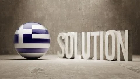 Greece. Solution Concept. Stock Illustration