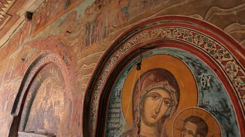Greece, Vatopedi Monastery Stock Footage 36362455
