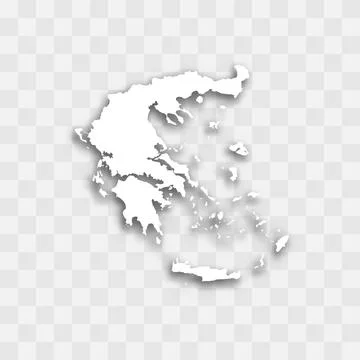 Greece vector map silhouette Stock Illustration