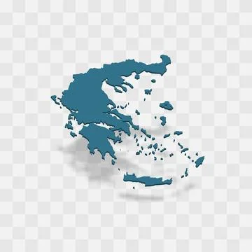 Greece vector map silhouette Stock Illustration
