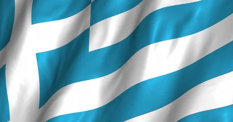 Greece Waving Flag 4K Stock Footage 127865425