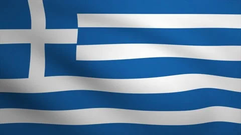 Greece Waving Flag Background Animation. Looping seamless 3D animation. Mot.. Stock Footage 230566345