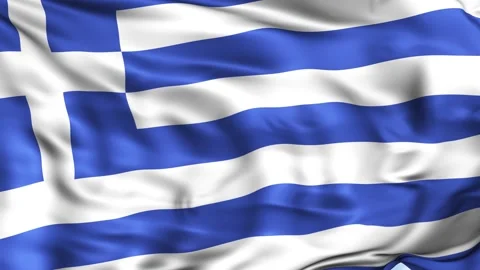 Greece Waving Flag Background Vidéo 204133787