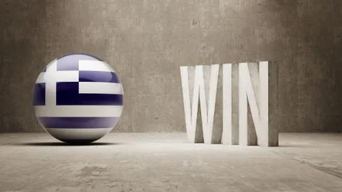 Greece. Win Concept. Stock Illustration