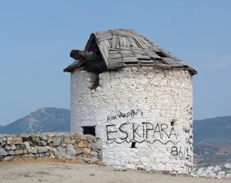 Greece windmill Stock Photos