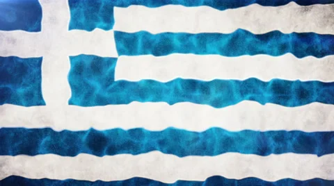 GreeceFlag Stock Footage 33740076