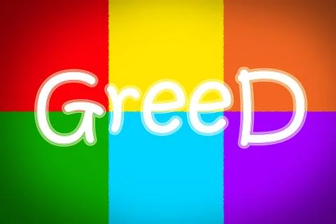 Greed concept Stock Illustration