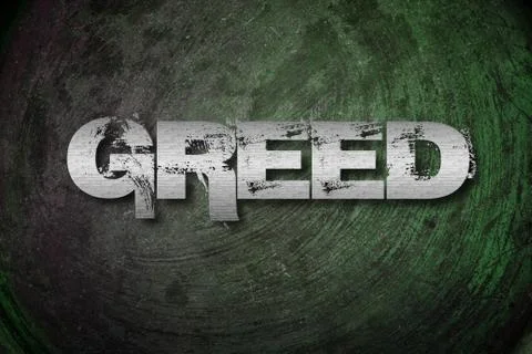 Greed concept Stock Illustration