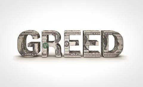 Greed Stock Illustration