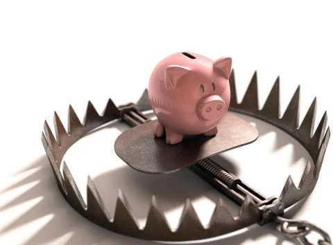 Greed Traps Stock Illustration