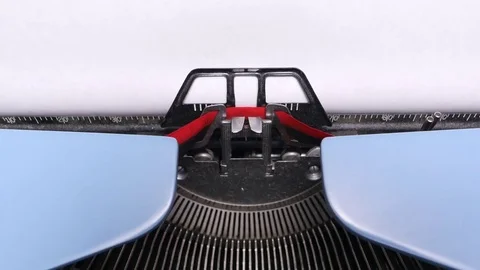 Greed Typing Close Up on Retro Typewriter Stock Footage 73020535