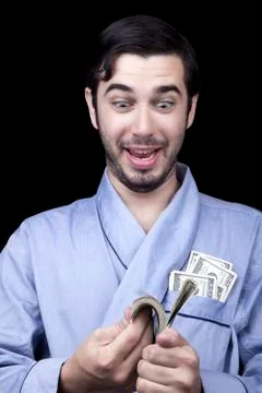 Greedy bum Stock Photos