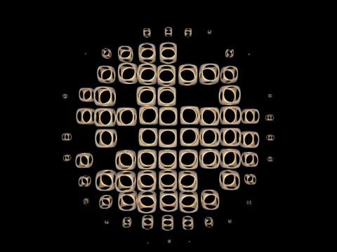 Greedy grid 006 vj loop WEB with alpha Stock Footage 34407548