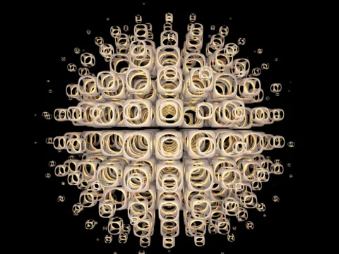 Greedy grid 007 vj loop WEB with alpha Stock Footage 34409802