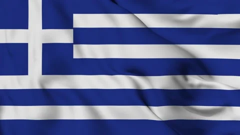 Greek 4K waving flag in loop Stock Footage 139565503