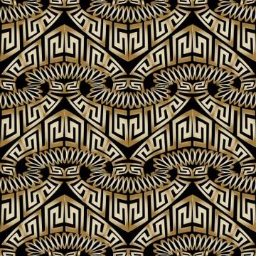 Greek abstract vector seamless pattern. Illustrazione stock