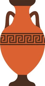 Greek amphora vase pattern, classical archaeological vector illustration Stockillustratie
