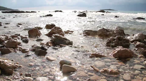 Greek Beach Stock Footage 23880764