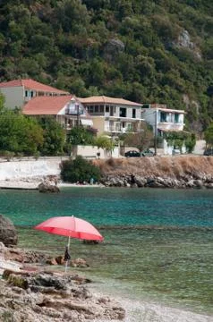 Greek beach Stock Photos