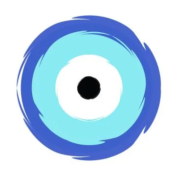 Greek blue evil eye vector Stock Illustration