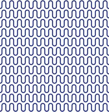 Greek blue waves seamless vector pattern ornament Stock Illustration