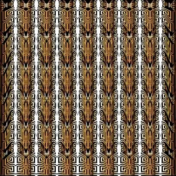 Greek borders vector seamless pattern. Ornamental geometric ethnic tribal style Stock Illustration