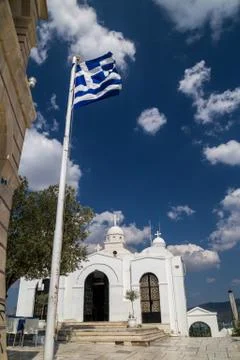 Greek church Stock Photos