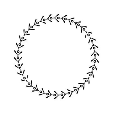 Greek circle pattern border. Vector round greek frame ornament ancient circular Stock Illustration