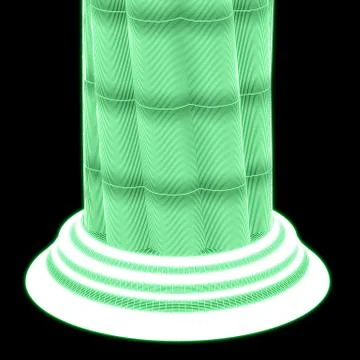 Greek column grid in black background Stock Illustration