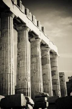 Greek columns Stock Photos