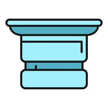 Greek doric column capital architectural element icon Illustrazione stock