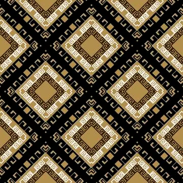 Greek elegant vector seamless pattern. Ornamental geometric ethnic tribal style Illustrazione stock