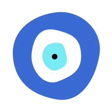 Greek evil eye vector - symbol of protection Illustrazione stock