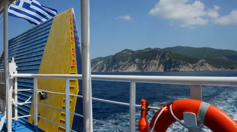 Greek ferry Stock Footage 37204184