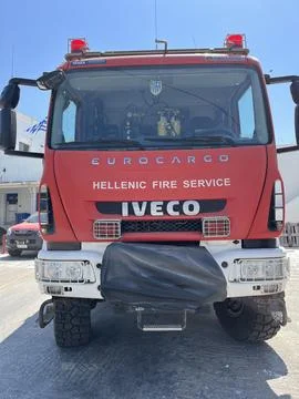 Greek Fire Engine Stock Photos
