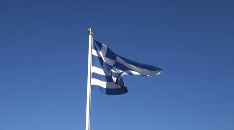 Greek Flag 1 Stockbeeldmateriaal 47986345