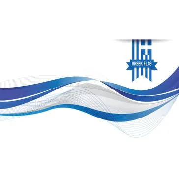 Greek flag background Stock Illustration