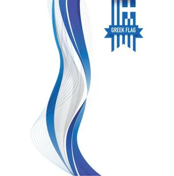 Greek flag background 스톡 일러스트
