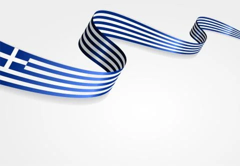 Greek flag background. Vector illustration Stock Illustration