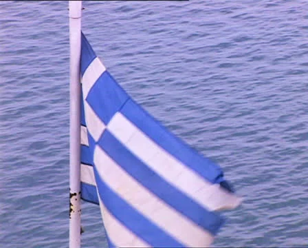 GREEK flag Video stock 22724414